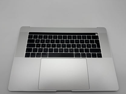 Macbook Pro 15" 2018 2019 A1990 Topcase Trackpad Tastatur Silber #T658