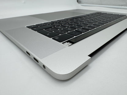 Macbook Pro 15" 2018 2019 A1990 Topcase Trackpad Tastatur Silber #T658