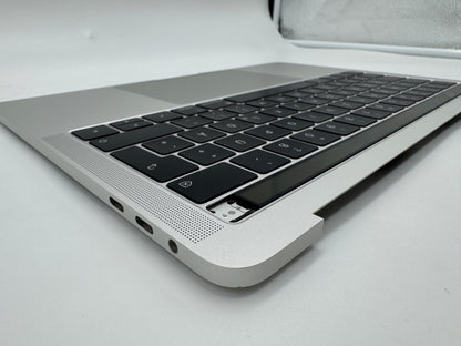 Macbook Pro 13" A1989 2018 2019 Topcase Tastatur QWERTZ Trackpad Silber #T660