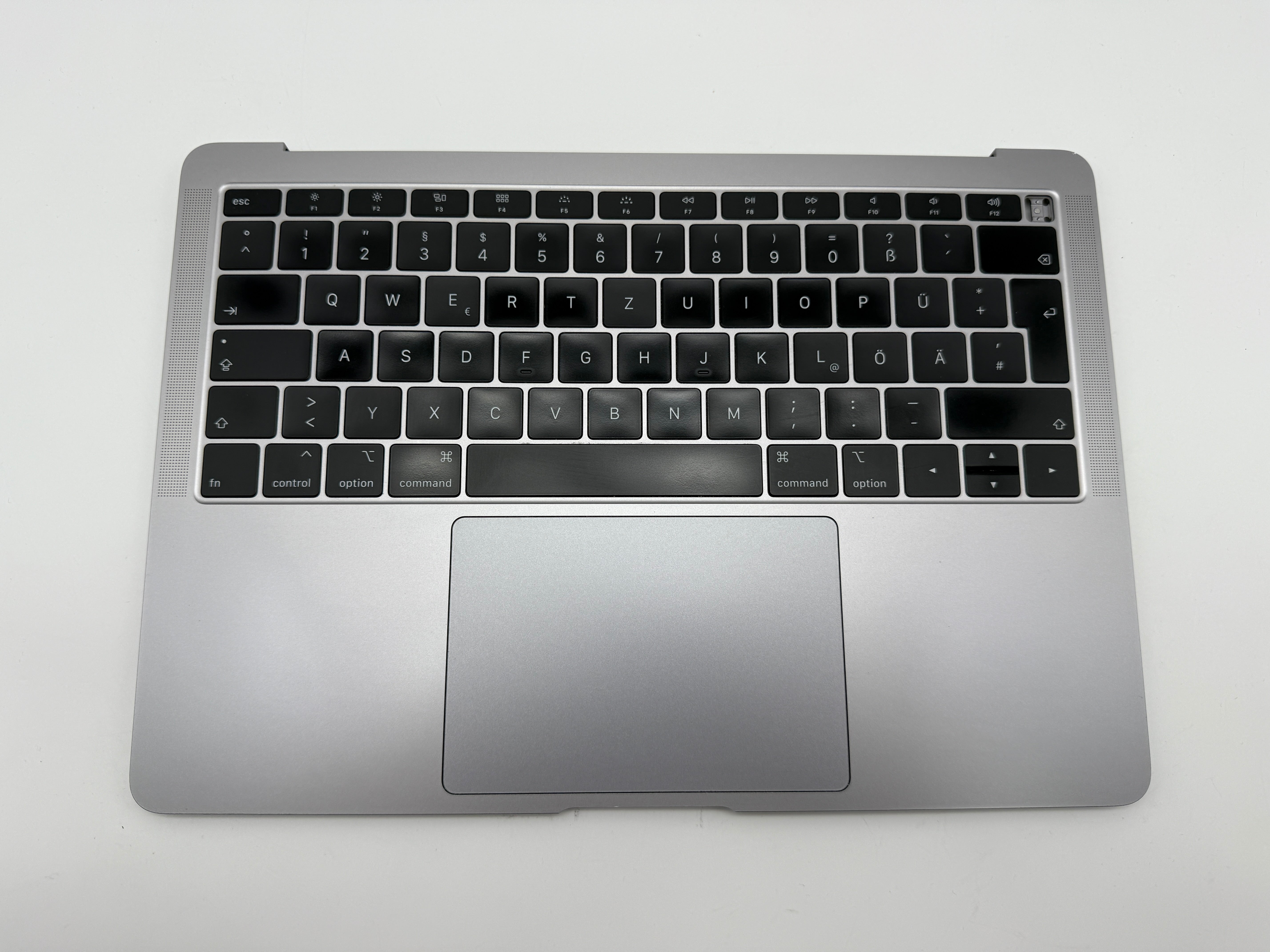 Macbook Air 13" 2018 2019 A1932 Topcase QWERTZ Trackpad Tastatur Grau #T840