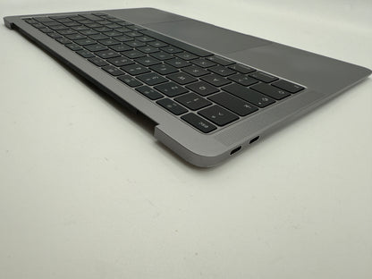 Macbook Air 13" 2018 2019 A1932 Topcase QWERTZ Trackpad Tastatur Grau #T840