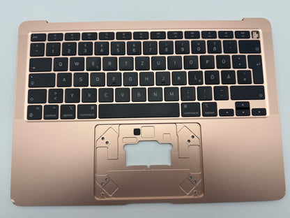 MacBook Air 13" 2020 A2337 Topcase QWERTZ Akku Tastatur Gold #T845