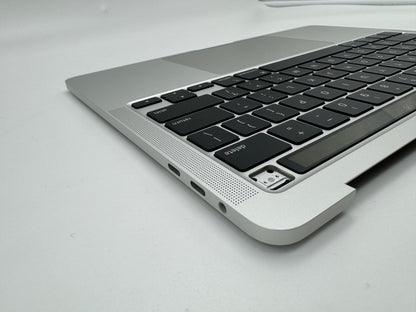 Macbook Pro 13" A2251 2020 QWERTY US Topcase Tastatur Trackpad Silber #T394