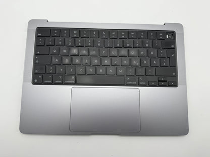 Macbook Pro 14" 2021 A2442 Topcase QWERTZ Tastatur Spacegrau #T849