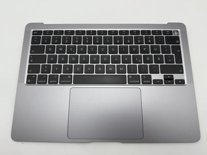 MacBook Air 13" 2020 A2337 Topcase QWERTZ Akku Tastatur Grau #T854