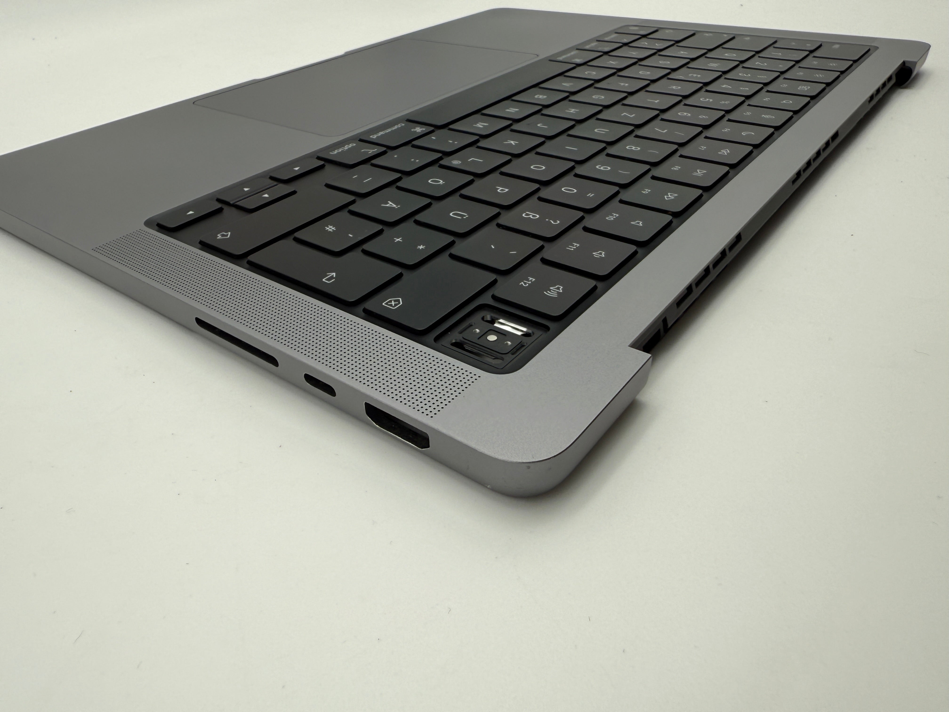 Macbook Pro 14" 2021 A2442 Topcase QWERTZ Tastatur Spacegrau #T855