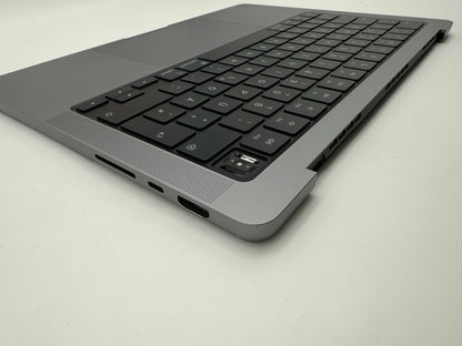 Macbook Pro 14" 2021 A2442 Topcase QWERTZ Tastatur Spacegrau #T855