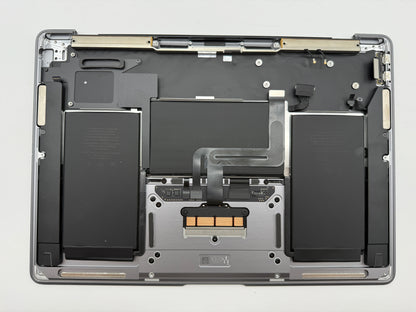 MacBook Air 13" 2020 A2337 Topcase QWERTZ Akku Tastatur Grau #T857