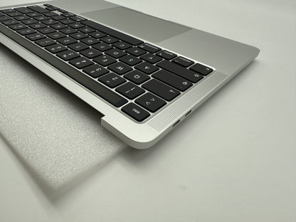 Macbook Pro 13" A2251 2020 Topcase QWERTZ Akku Tastatur Silber #T858