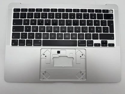 MacBook Air 13" 2020 A2337 Topcase QWERTZ Akku Tastatur Silber #T859
