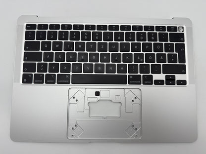 MacBook Air 13" 2020 A2337 Topcase QWERTZ Akku Tastatur Silber #T861