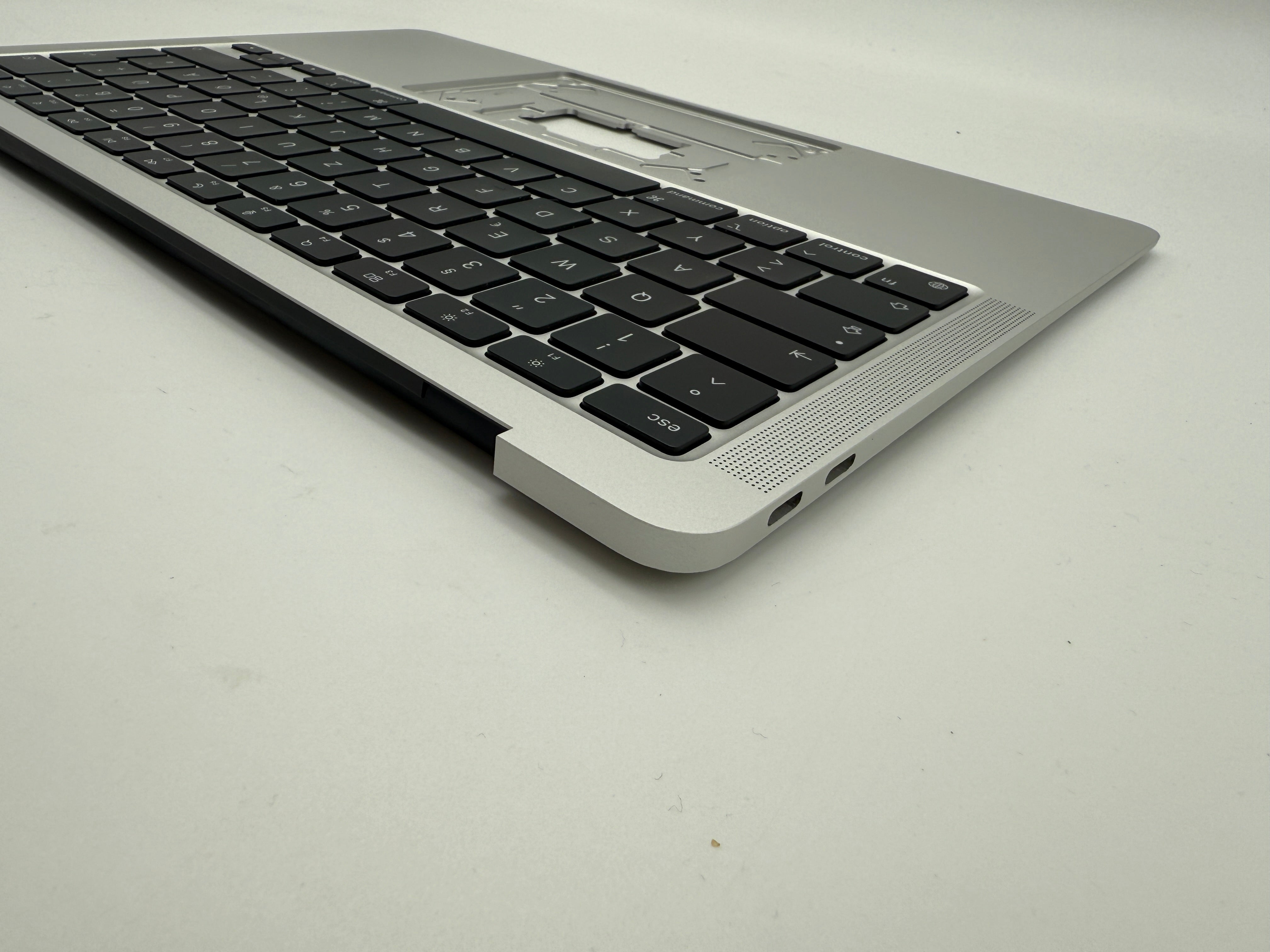 MacBook Air 13" 2020 A2337 Topcase QWERTZ Akku Tastatur Silber #T861
