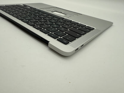 MacBook Air 13" 2020 A2337 Topcase QWERTZ Akku Tastatur Silber #T861
