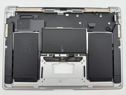 MacBook Air 13" 2020 A2337 Topcase QWERTZ Akku Tastatur Silber #T861