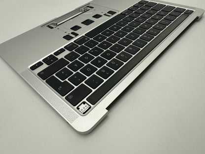 Macbook Pro 13" 2020 2022 A2338 Topcase Akku Tastatur Silber #T863