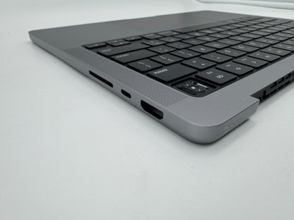 Macbook Pro 14" 2021 A2442 Topcase QWERTY US Tastatur Spacegrau #T687