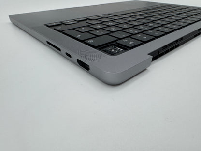 Macbook Pro 14" 2021 A2442 Topcase QWERTZ Tastatur Spacegrau #T689