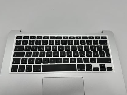 MacBook Air 13" A1466 2013 - 2017 Topcase QWERTZ Tastatur Akku Silber #T411