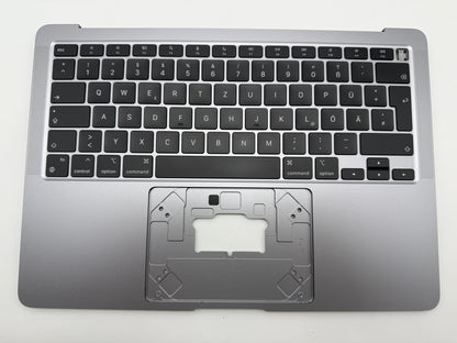 MacBook Air 13" 2020 A2337 Topcase QWERTZ Akku Tastatur Grau #T867