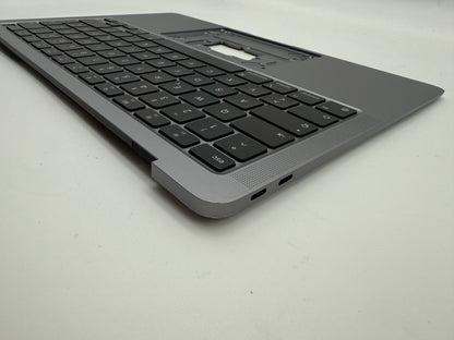 MacBook Air 13" 2020 A2337 Topcase QWERTZ Akku Tastatur Grau #T867