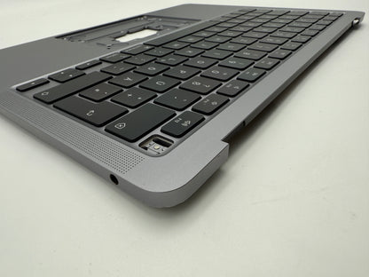 MacBook Air 13" 2020 A2337 Topcase QWERTZ Akku Tastatur Grau #T867