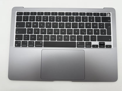MacBook Air 13" 2020 A2337 Topcase QWERTZ Akku Tastatur Grau #T869