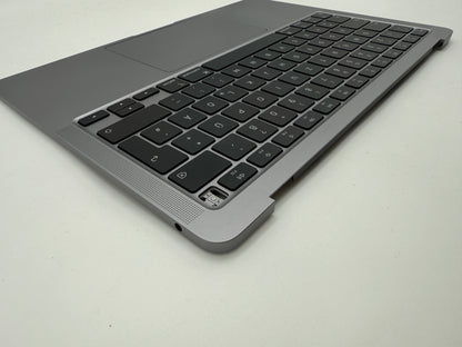 MacBook Air 13" 2020 A2337 Topcase QWERTZ Akku Tastatur Grau #T869