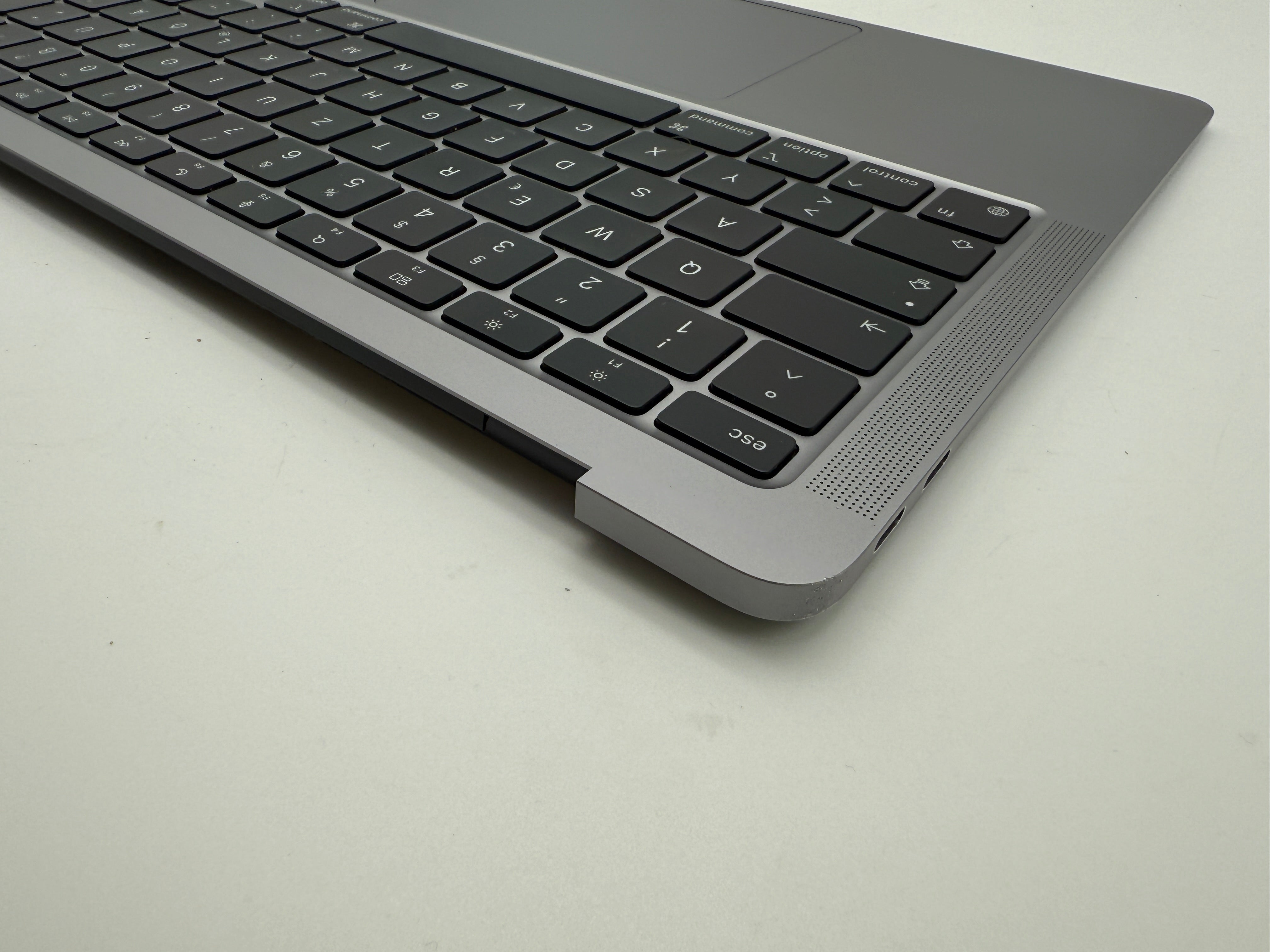MacBook Air 13" 2020 A2337 Topcase QWERTZ Akku Tastatur Grau #T871