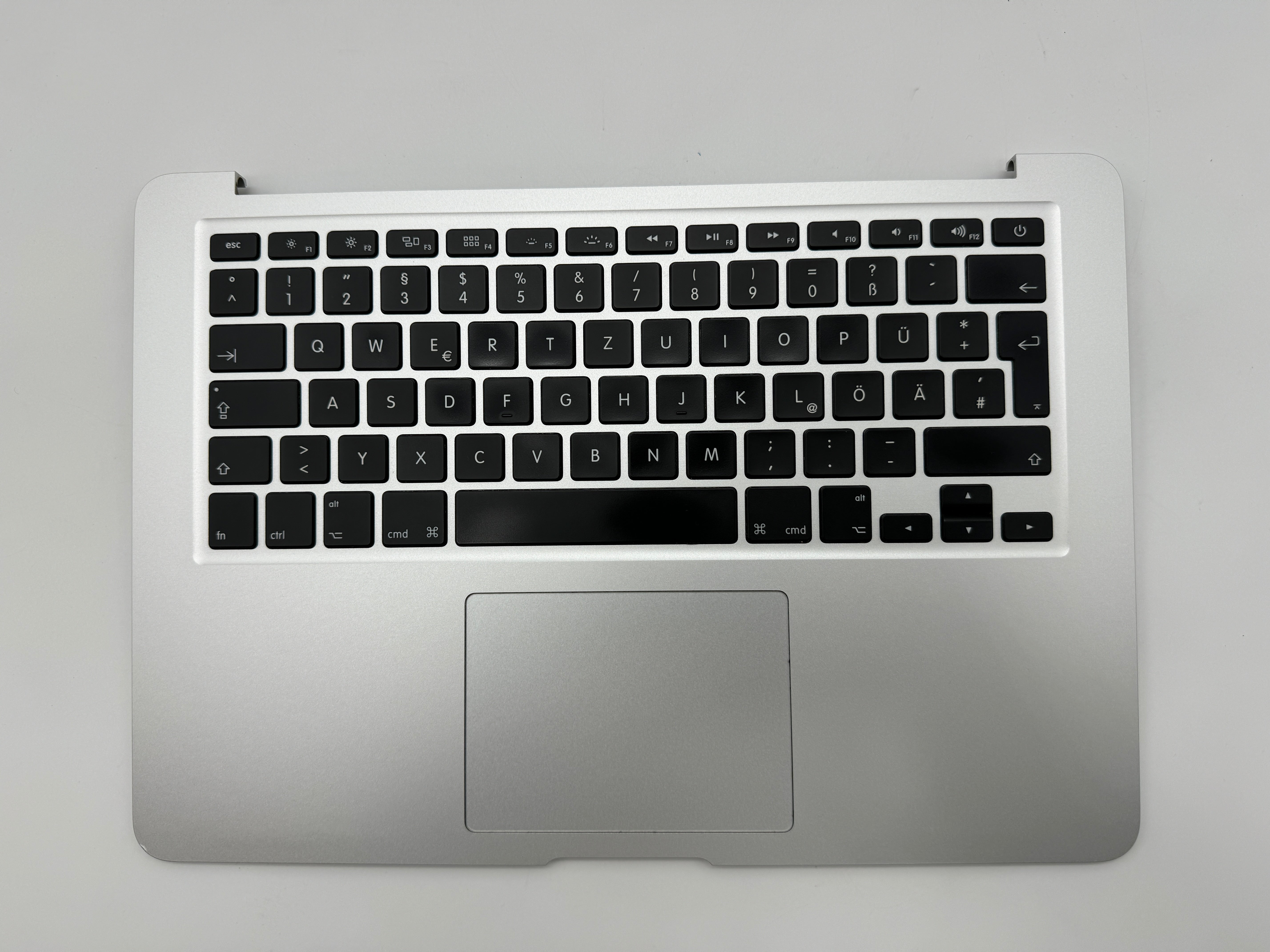 MacBook Air 13" A1466 2013 - 2017 Topcase QWERTZ Tastatur Akku Silber #T416