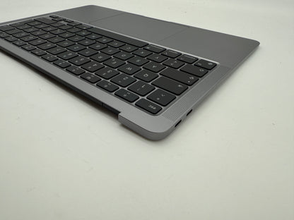 MacBook Air 13" 2020 A2337 Topcase QWERTZ Trackpad Tastatur Grau #T875