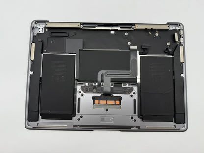 MacBook Air 13" 2020 A2337 Topcase QWERTZ Akku Tastatur Grau #T876
