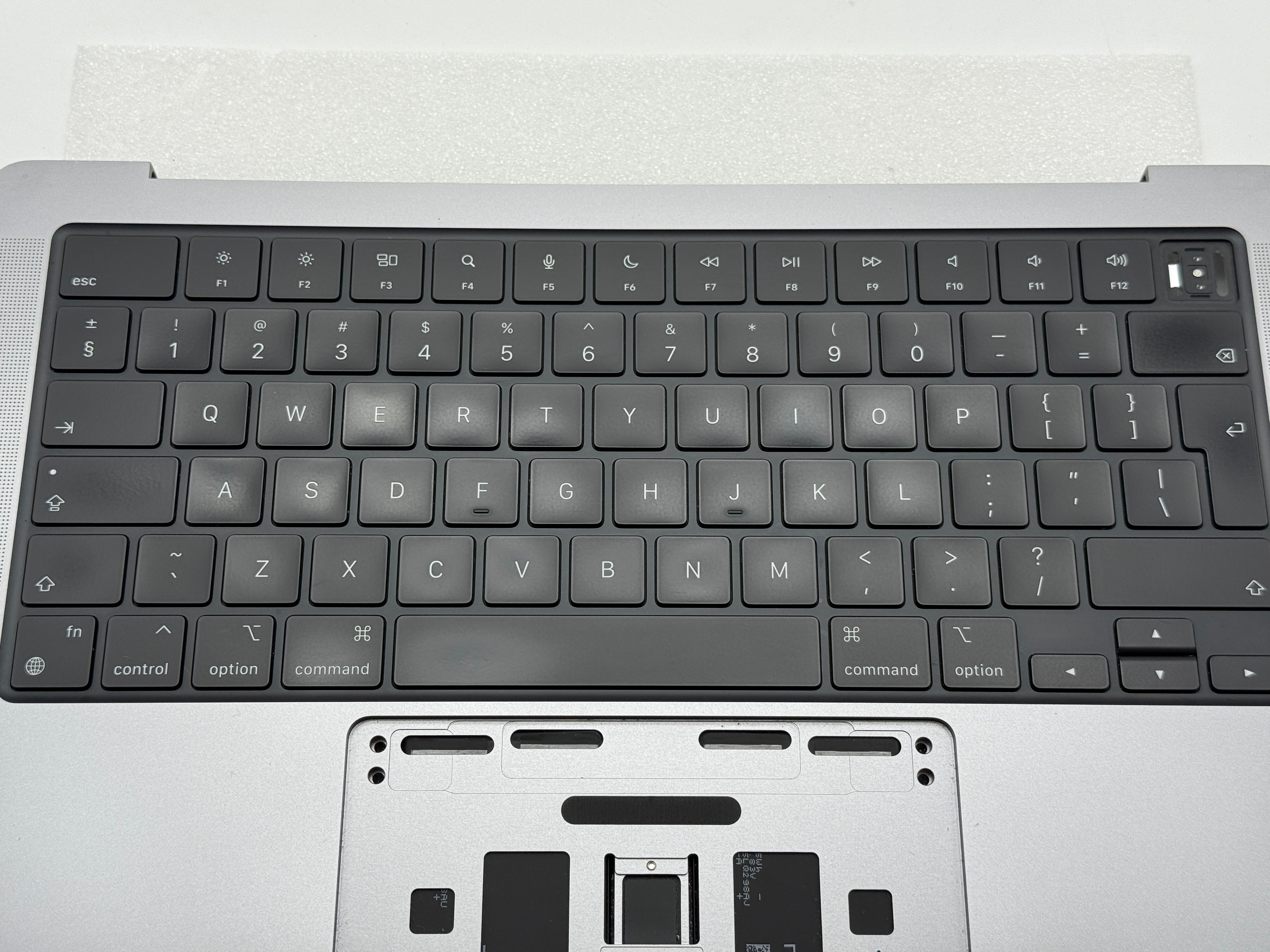 Macbook Pro 14" 2021 A2442 Topcase QWERTY UK Tastatur Spacegrau #T877