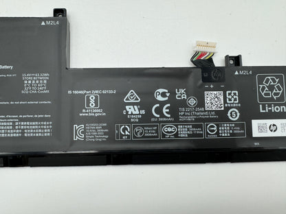 Original HP Envy 14 14-eb0252ng Akku Batterie SC04XL 63,3Wh 3907MAh 15,4V