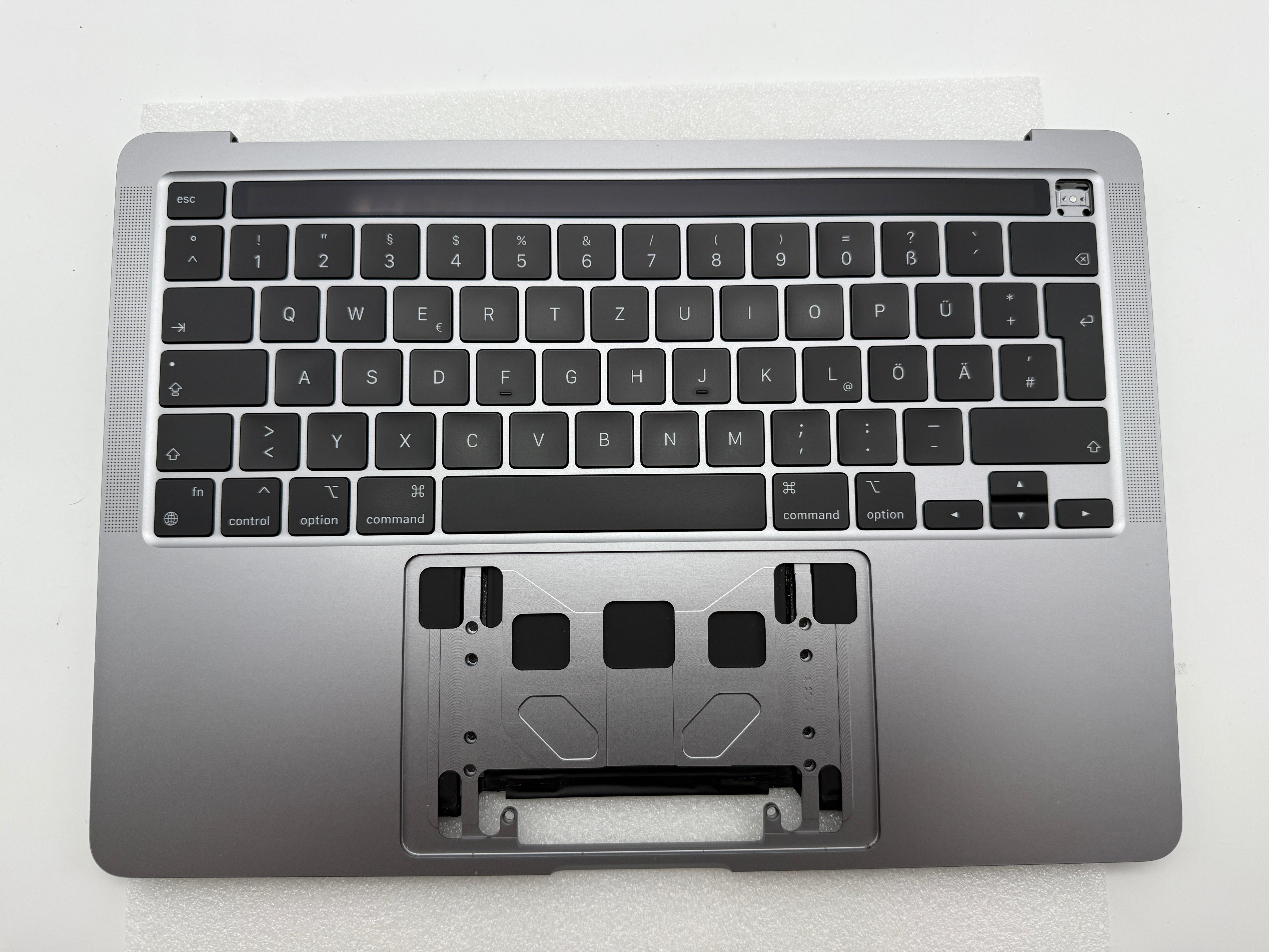 Macbook Pro 13" 2020 2022 A2338 Topcase QWERTZ Spacegrau Grau #T877