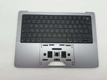 Macbook Pro 14" 2021 A2442 Topcase QWERTZ Tastatur Spacegrau #T878