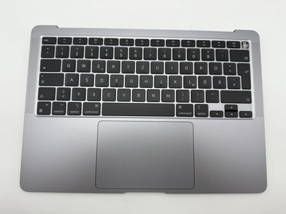 MacBook Air 13" 2020 A2337 Topcase QWERTZ Akku Tastatur Grau #T879