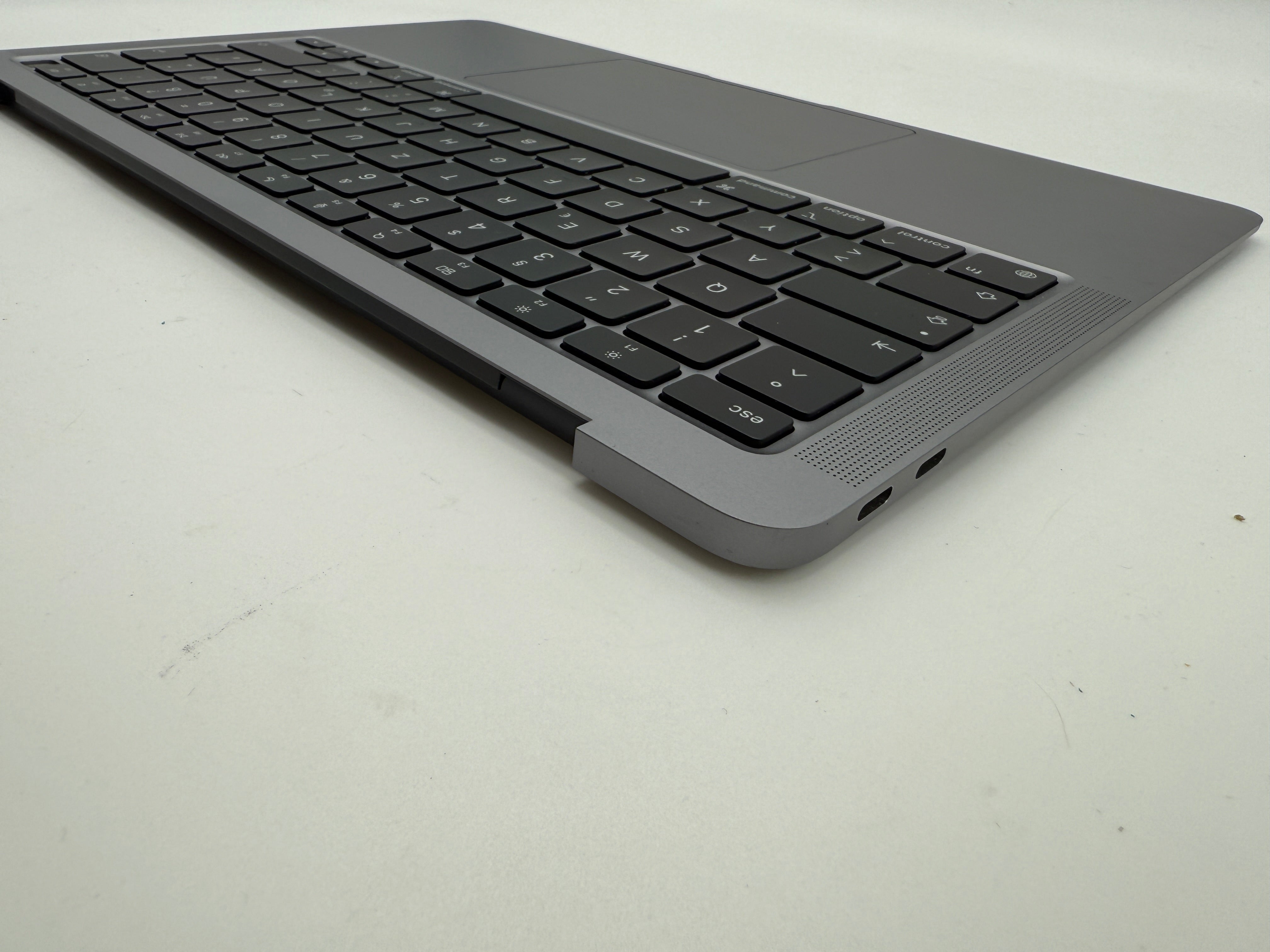 MacBook Air 13" 2020 A2337 Topcase QWERTZ Akku Tastatur Grau #T879