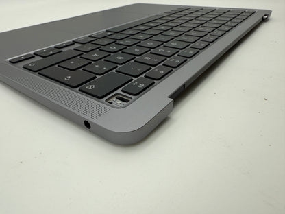 MacBook Air 13" 2020 A2337 Topcase QWERTZ Akku Tastatur Grau #T879