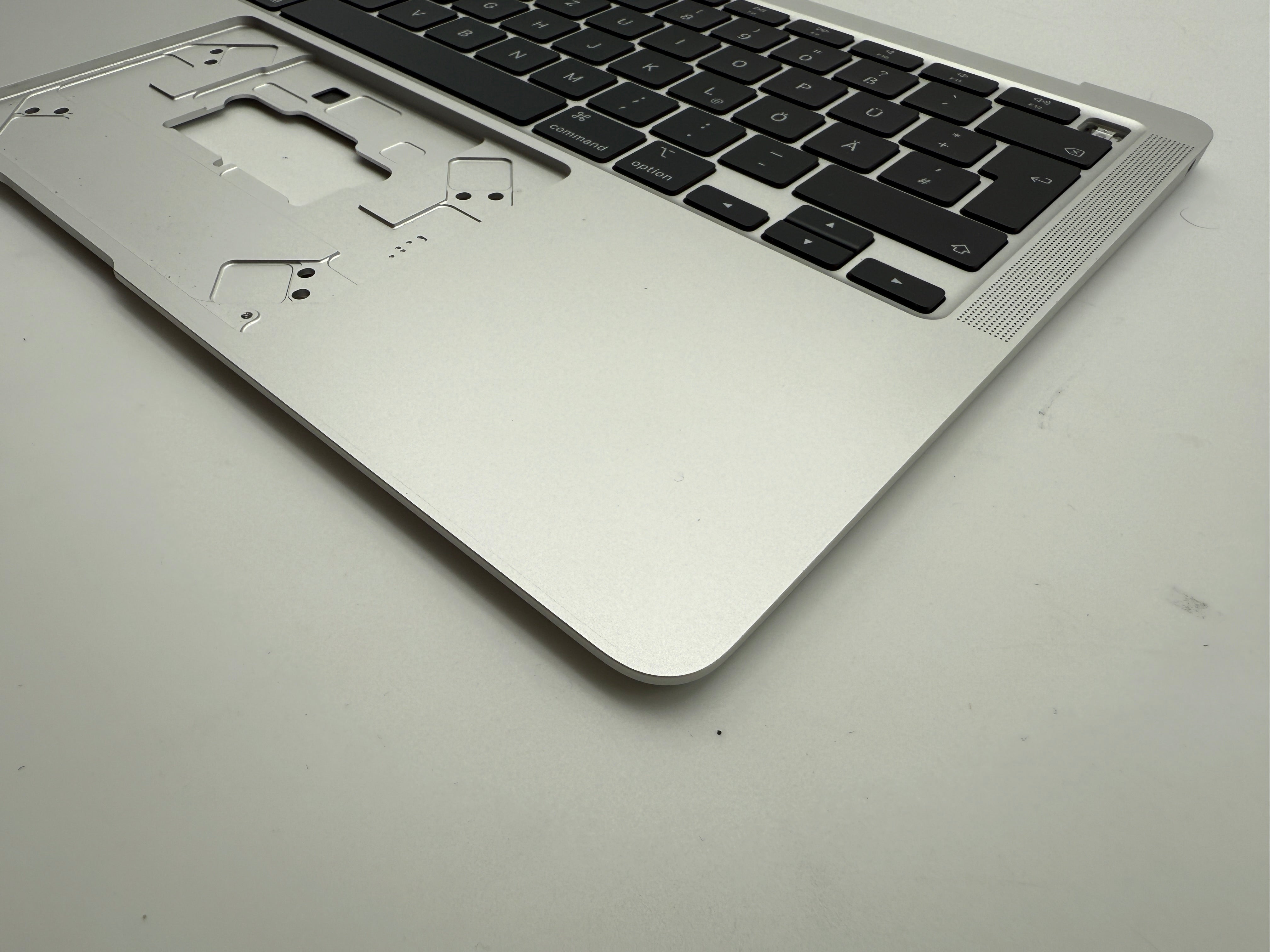 MacBook Air 13" 2020 A2337 Topcase QWERTZ Akku Tastatur Silber #T881