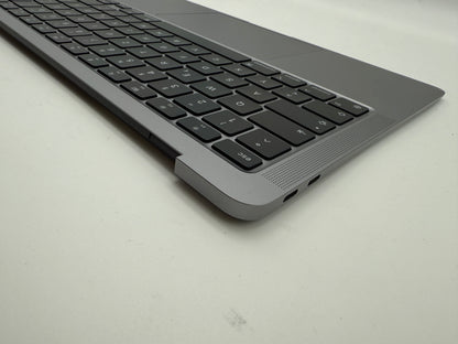 MacBook Air 13" 2020 A2337 Topcase QWERTZ Akku Tastatur Grau #T884