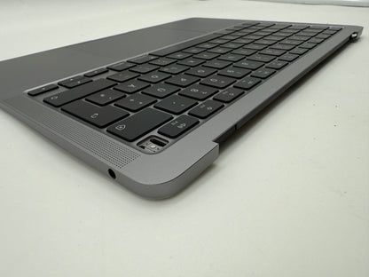 MacBook Air 13" 2020 A2337 Topcase QWERTZ Akku Tastatur Grau #T885