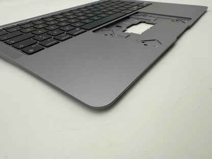 MacBook Air 13" 2020 A2337 Topcase QWERTZ Akku Tastatur Grau #T886