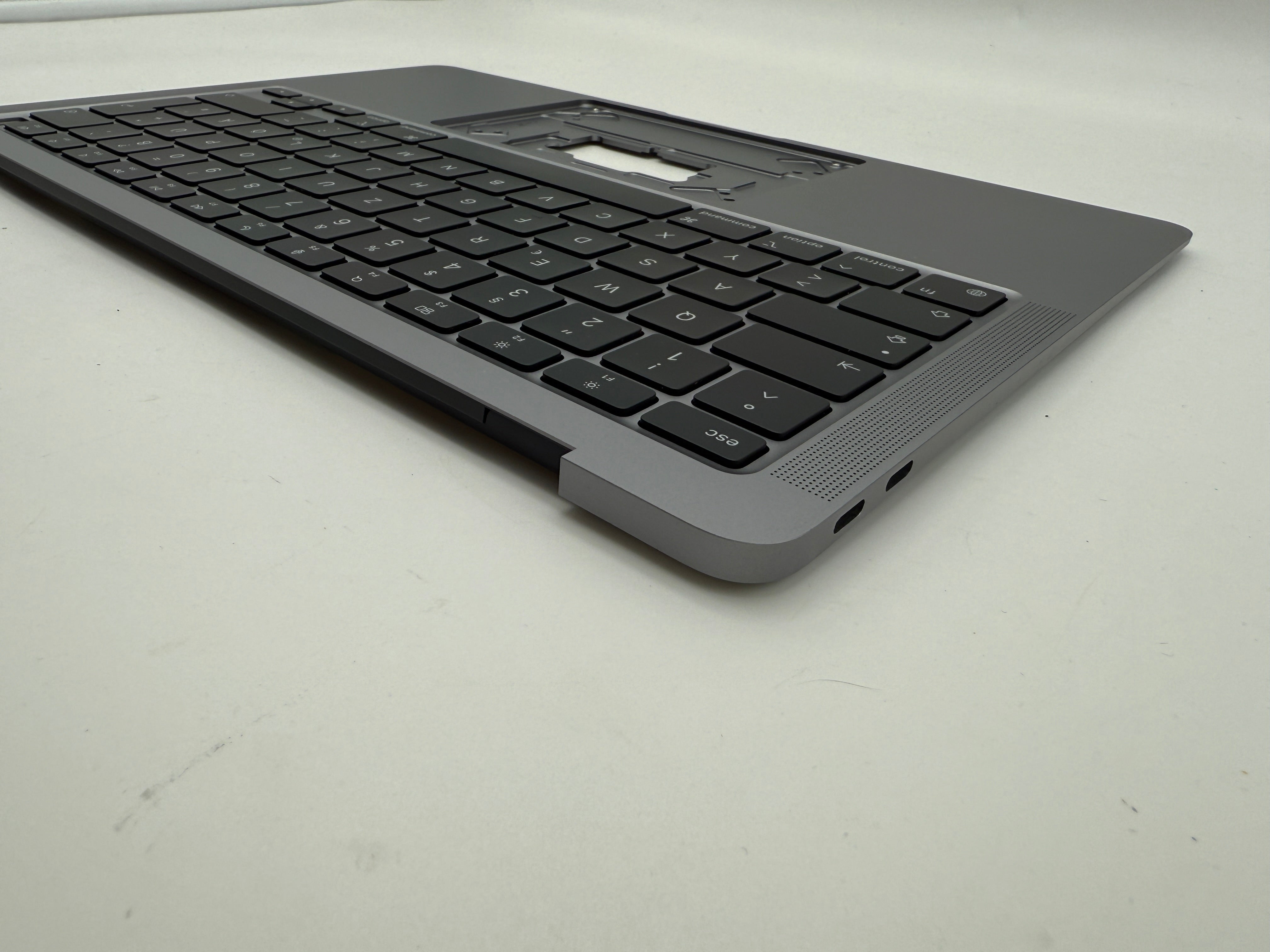 MacBook Air 13" 2020 A2337 Topcase QWERTZ Akku Tastatur Grau #T886