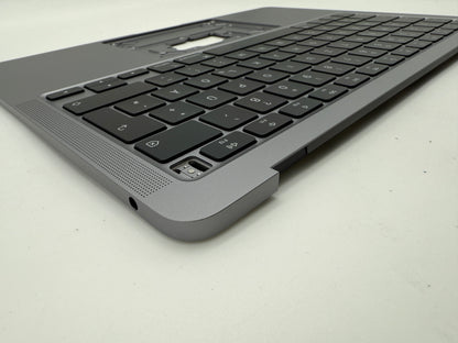 MacBook Air 13" 2020 A2337 Topcase QWERTZ Akku Tastatur Grau #T886