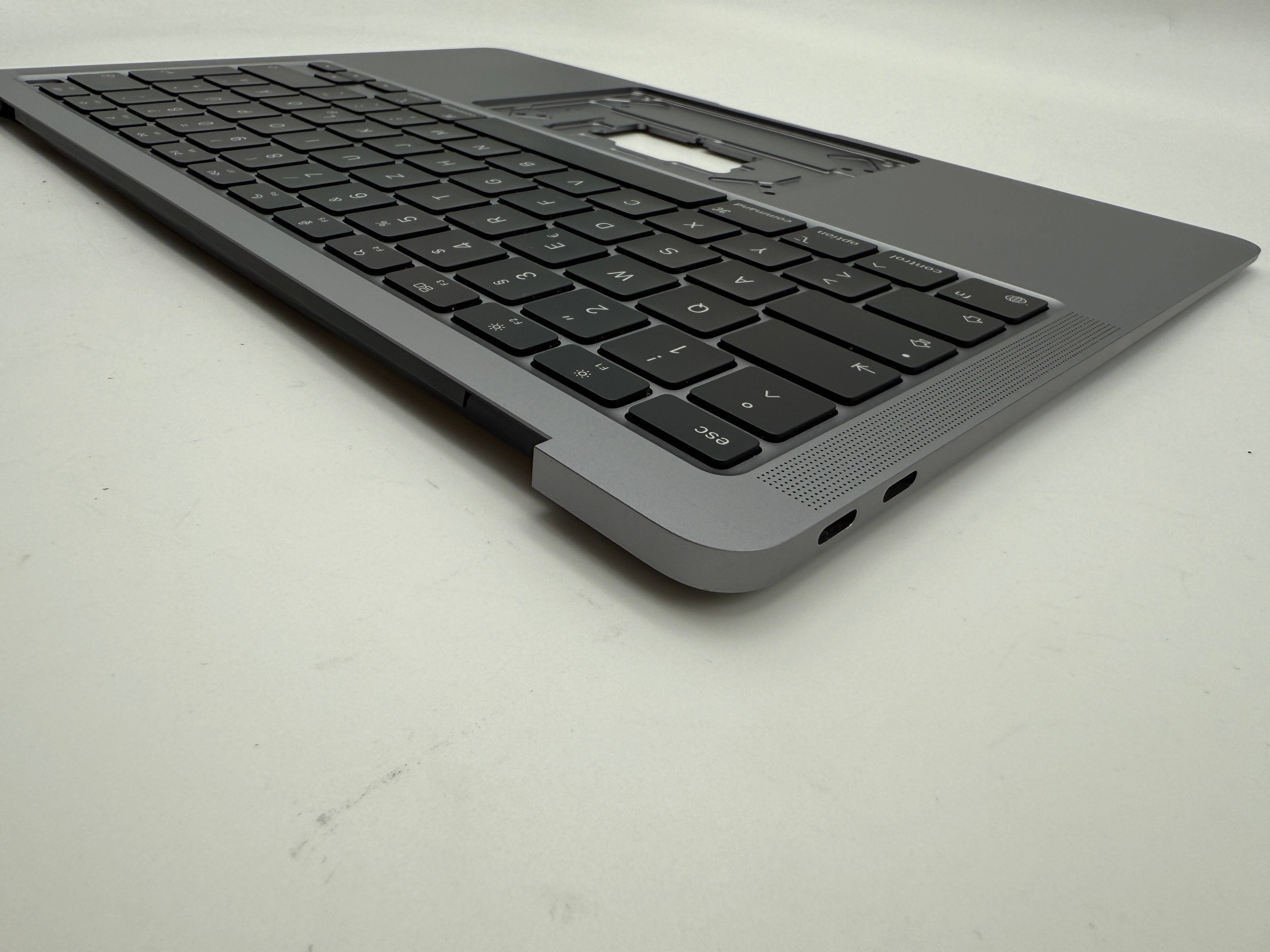 MacBook Air 13" 2020 A2337 Topcase QWERTZ Akku Tastatur Grau #T887