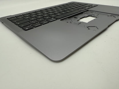 MacBook Air 13" 2020 A2337 Topcase QWERTZ Akku Tastatur Grau #T888