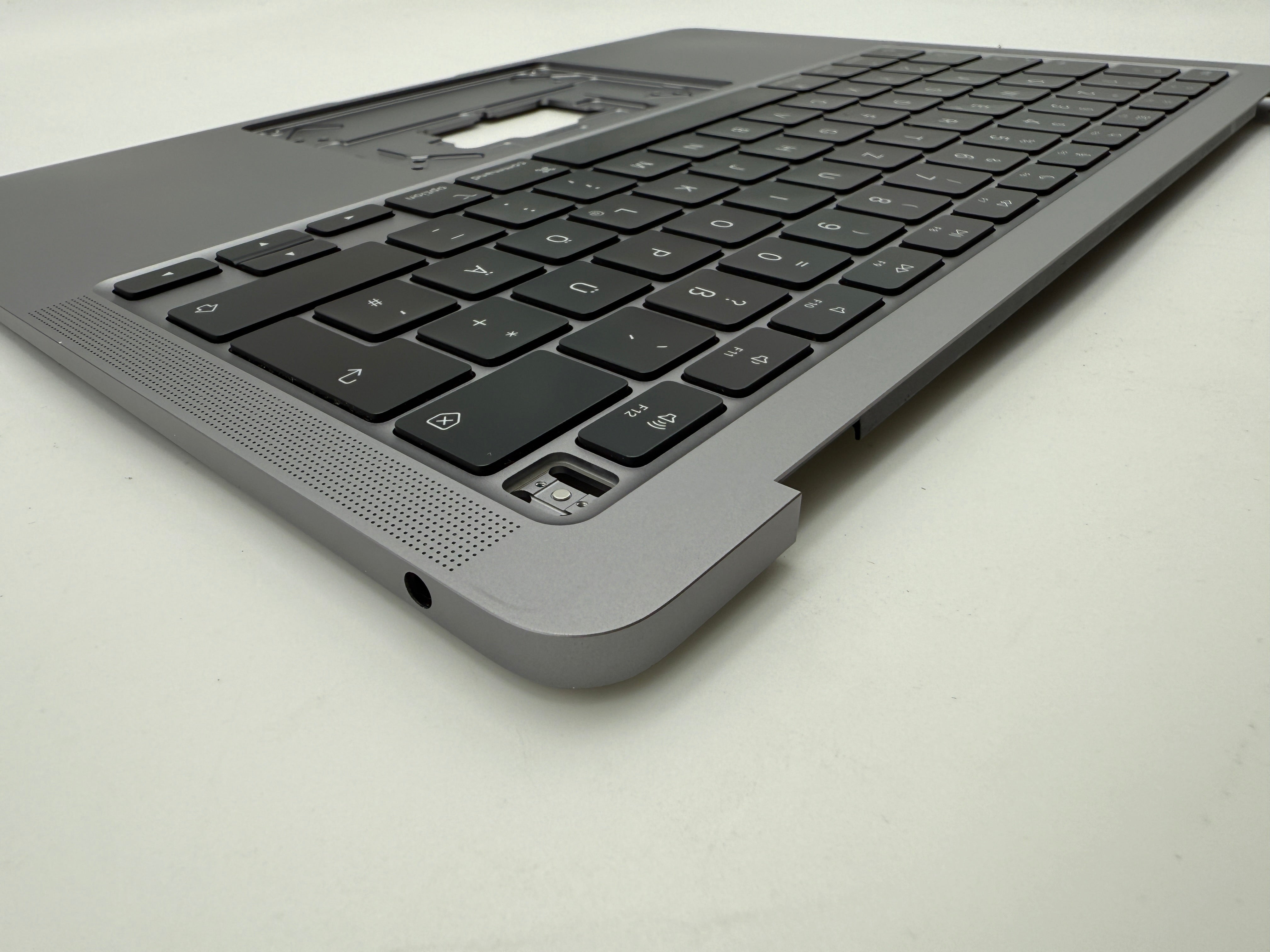 MacBook Air 13" 2020 A2337 Topcase QWERTZ Akku Tastatur Grau #T888