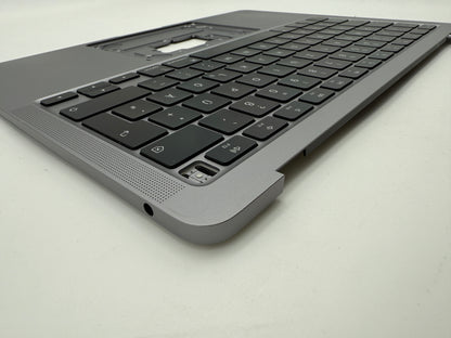 MacBook Air 13" 2020 A2337 Topcase QWERTZ Akku Tastatur Grau #T888