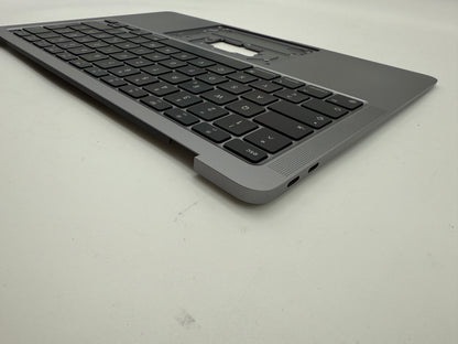 MacBook Air 13" 2020 A2337 Topcase QWERTZ Akku Tastatur Grau #T888