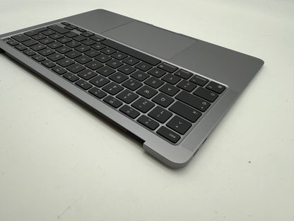 MacBook Air 13" 2020 A2337 Topcase QWERTZ Akku Tastatur Grau #T890